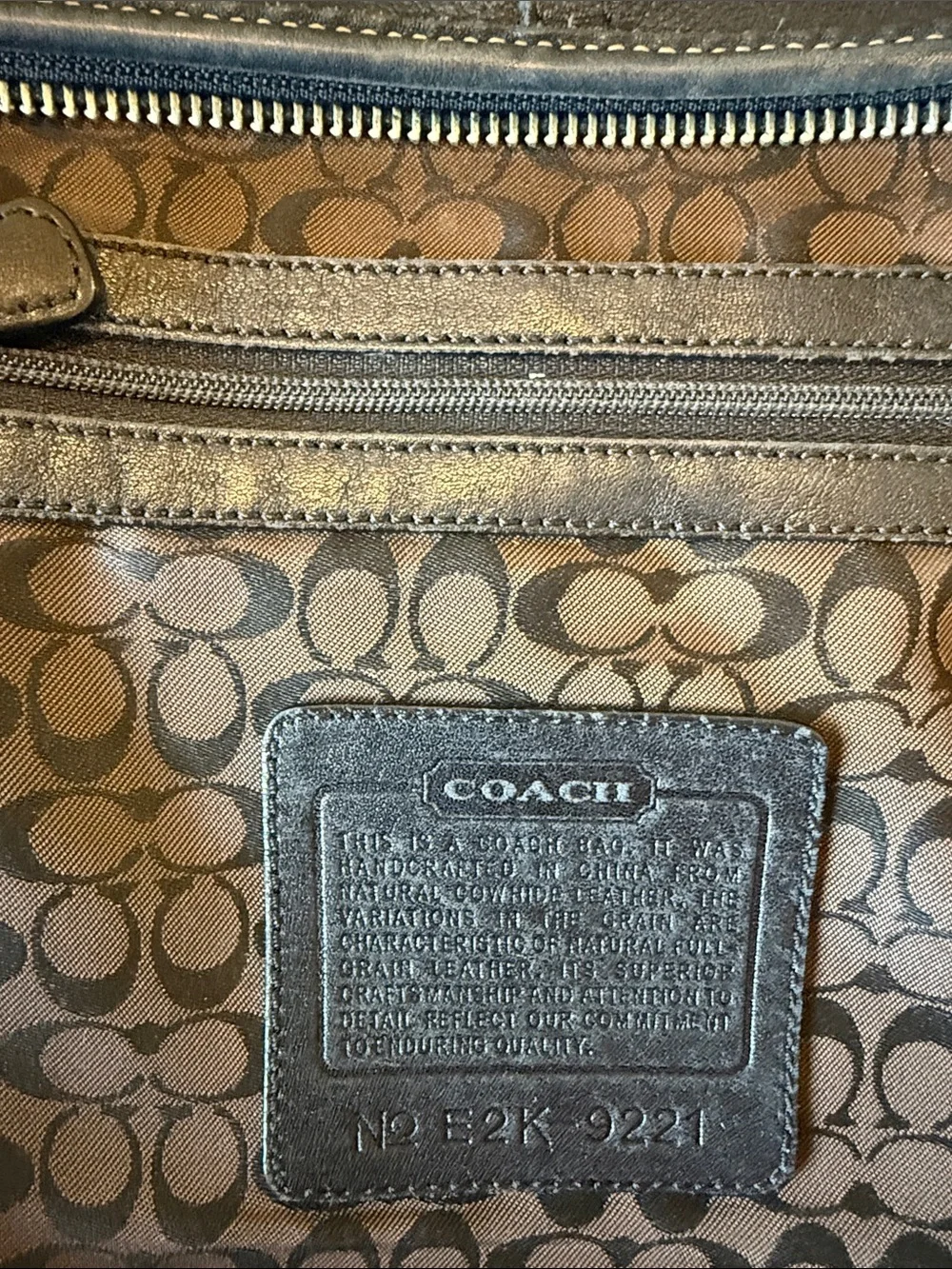 Y2K Vintage médium Coach Ergo leather shoulder Bag